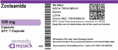 Mm2 (Zonisamide 100mg 70518 3903 01)